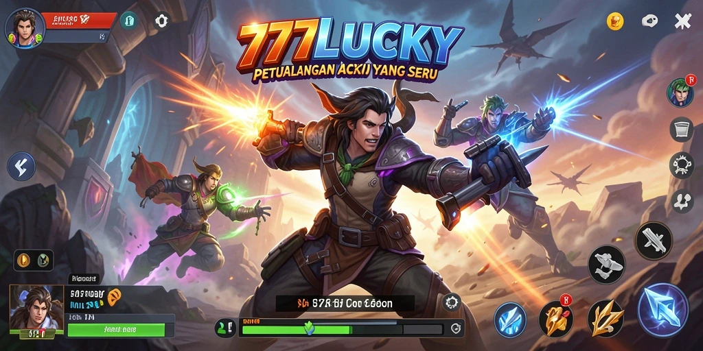 Tangkapan layar menunjukkan aksi mendebarkan di 777LUCKY.