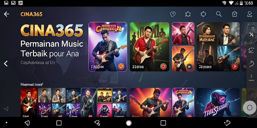Tampilan menarik gameplay CINA365 dengan berbagai lagu musik.