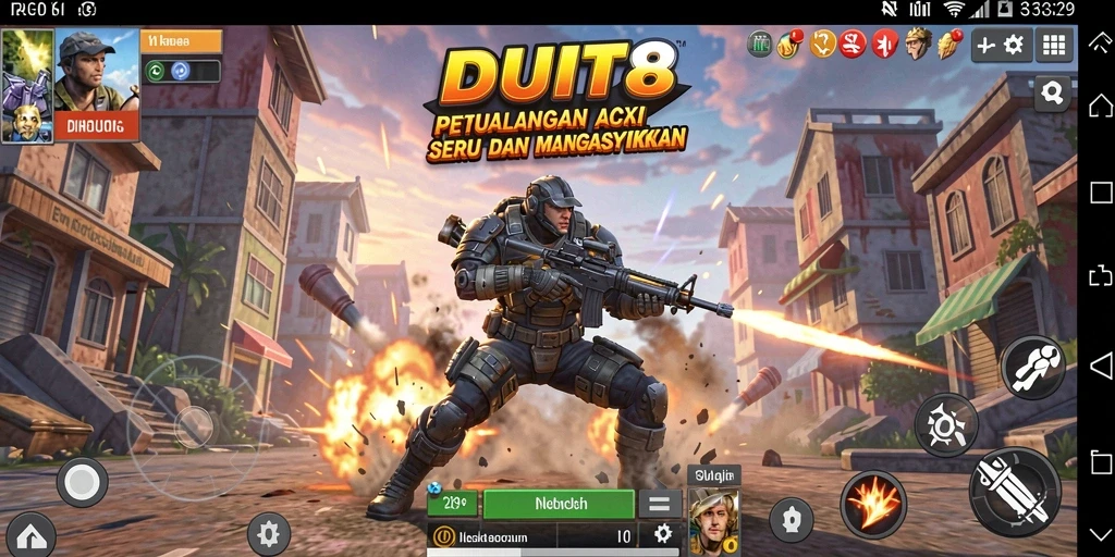 Gameplay seru dan menyenangkan dalam DUIT8.