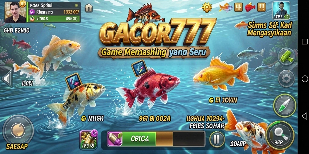 Tampilan gameplay menangkap ikan yang menakjubkan di GACOR777.