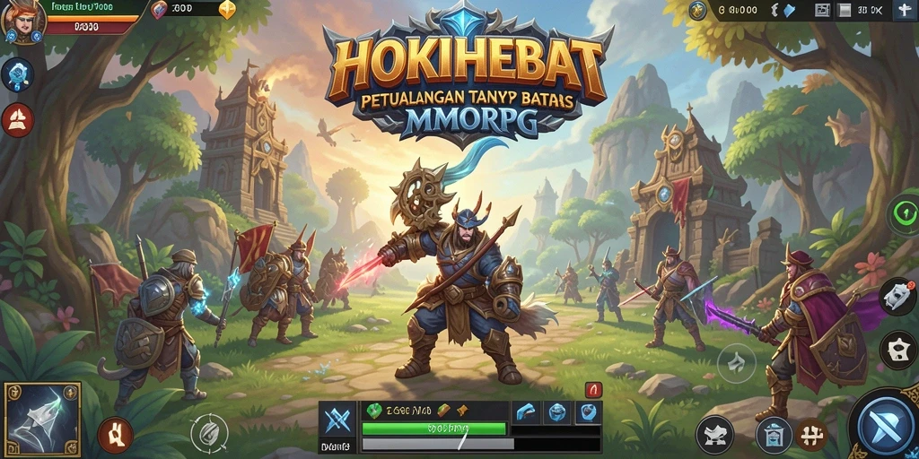 Tangkapan layar dari gameplay seru HOKIHEBAT dalam petualangan MMORPG.