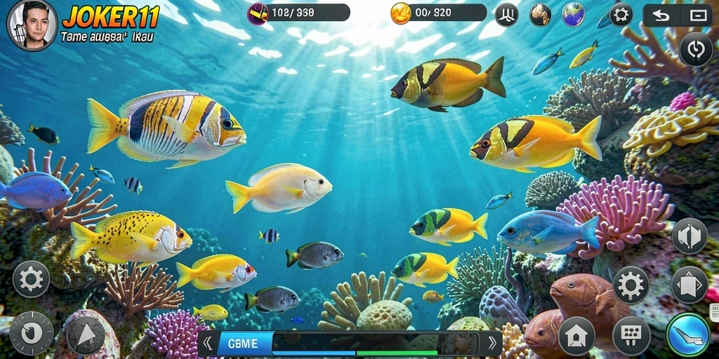 Gameplay menembak ikan yang mendebarkan dan penuh warna.