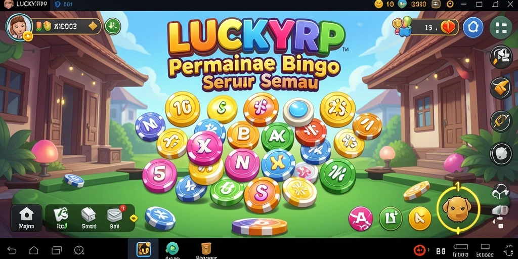 Tampilan gameplay Bingo yang menarik dan interaktif di LUCKYRP.