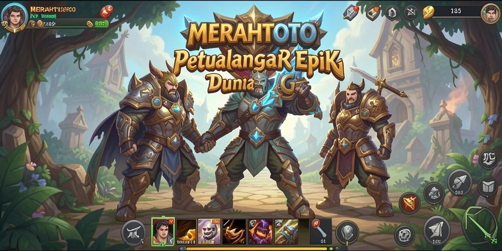 Gameplay seru di dunia fantasi MERAHTOTO dengan aksi yang mendebarkan.