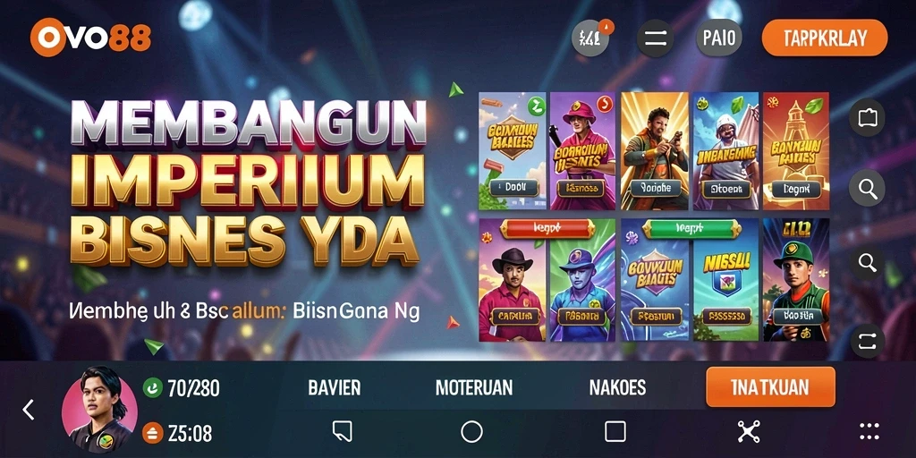 Tampilan gameplay OVO88 yang menarik dengan berbagai fitur Tycoon.