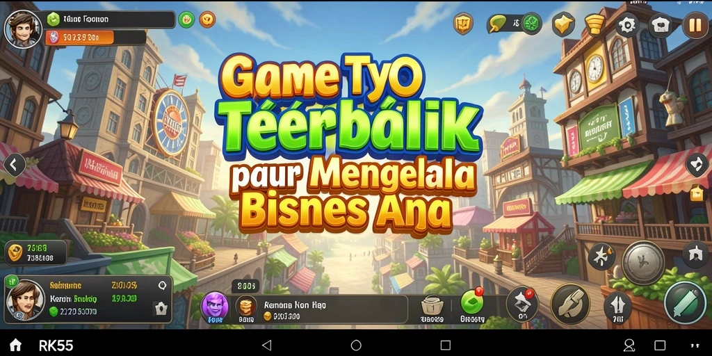 Screenshot utama menampilkan gameplay seru Tycoon di RK55.