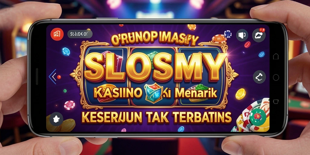 Screenshot gameplay SLOTSMY menampilkan mesin slot yang menakjubkan.