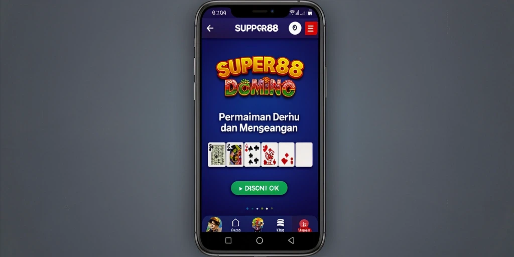 Tampilan gameplay menarik dari SUPER88 saat bermain Domino.