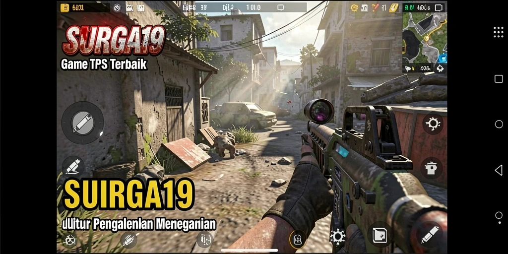 Menampilkan gameplay seru di SURGA19 dengan grafis yang menawan.