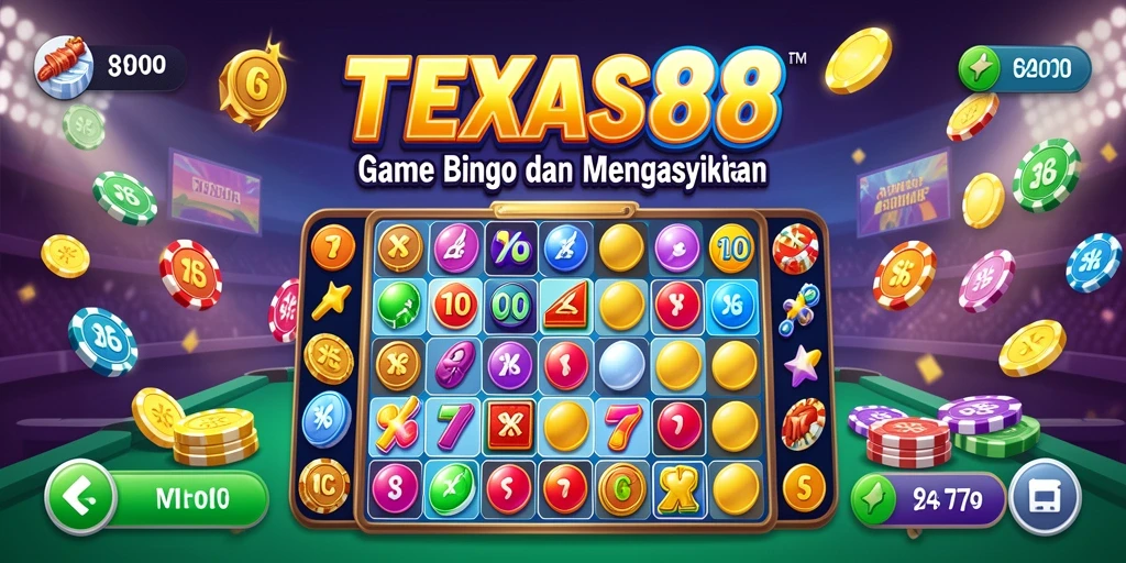 Tampilan gameplay seru permainan Bingo TEXAS88.
