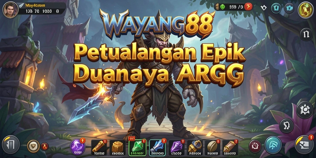 Tampilan menegangkan dari gameplay epic di WAYANG88.